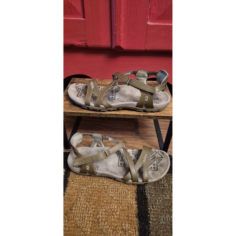 Merrell Women's Size 7 Sandspur Rose Leather Sandal Soft Sole Walking Comfort